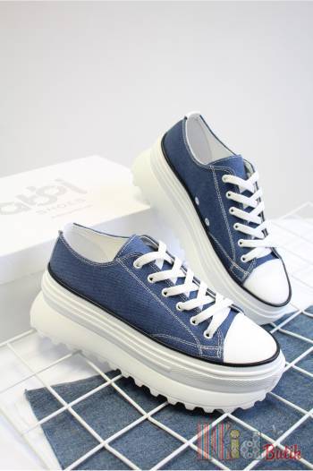 Купити Кеди сині на високій підошві з темним кантом Abby Shoes Аб24-29Син на КідБутік Кеди сині на високій підошві з темним кантом Abby Shoes Аб24-29Син