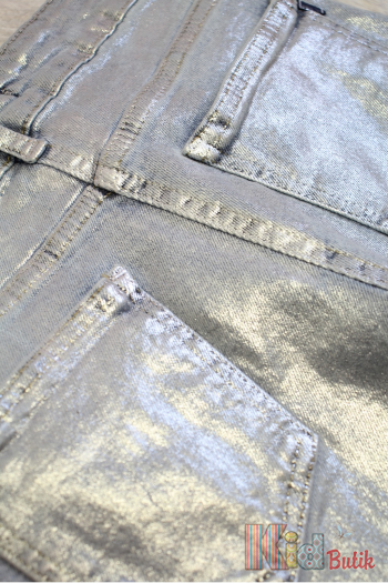 Купити Металізовані джинси паллацо з сріблястим напиленням A-yugi Jeans Аю24-19Блак на КідБутік Металізовані джинси паллацо з сріблястим напиленням A-yugi Jeans Аю24-19Блак