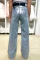 Купити Металізовані джинси паллацо з сріблястим напиленням A-yugi Jeans Аю24-19Блак на КідБутік Металізовані джинси паллацо з сріблястим напиленням A-yugi Jeans Аю24-19Блак - фото 2