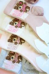 Купить Носки однотонные "Love Bear" для девочки Pier Lone Р-2087 на КидБутик Носки однотонные "Love Bear" для девочки Pier Lone Р-2087