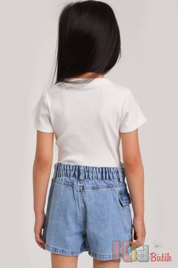 Купить Юбка-шорты джинсовая синяя для девочки Escabel Kids Ес24-20(2455) на КидБутик Юбка-шорты джинсовая синяя для девочки Escabel Kids Ес24-20(2455)