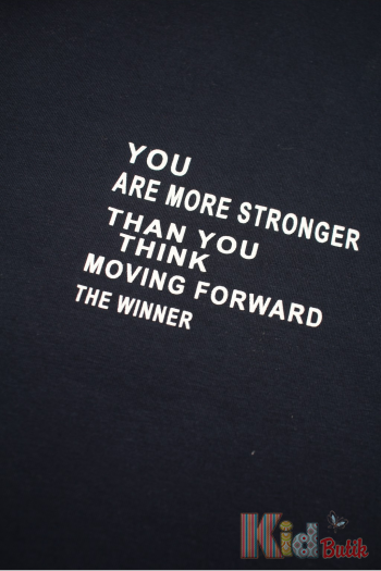 Купить Футболка черная "You are more stronger" для мальчика NK Unsea НК24-23(44371) на КидБутик Футболка черная "You are more stronger" для мальчика NK Unsea НК24-23(44371)