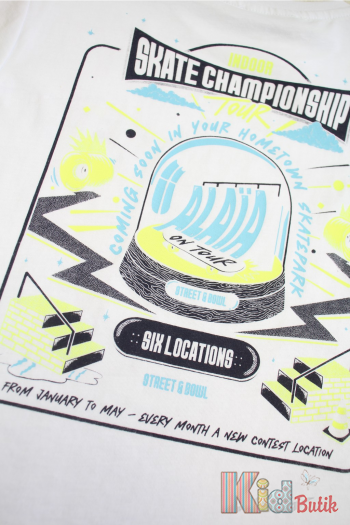 Купити Футболка біла "Skate Championship" для хлопчика NK Unsea НК24-24(44558) на КідБутік Футболка біла "Skate Championship" для хлопчика NK Unsea НК24-24(44558)