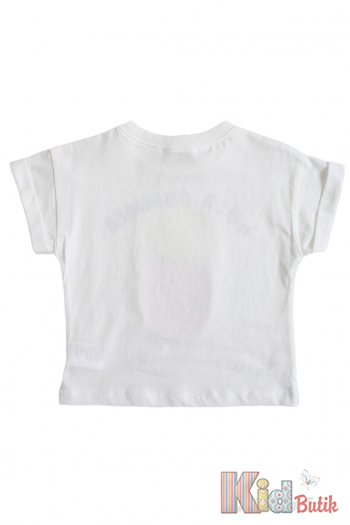 Купити Футболка біла для дівчинки "Hola Summer" Escabel Kids Ес24-31(35759) на КідБутік Футболка біла для дівчинки "Hola Summer" Escabel Kids Ес24-31(35759)