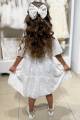 Купить Платье белое в объемные цветочки Escabel Kids Ес24-29(35724) на КидБутик Платье белое в объемные цветочки Escabel Kids Ес24-29(35724) - фото 2