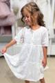 Купить Платье белое в объемные цветочки Escabel Kids Ес24-29(35724) на КидБутик Платье белое в объемные цветочки Escabel Kids Ес24-29(35724) - фото 4