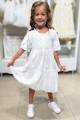 Купить Платье белое в объемные цветочки Escabel Kids Ес24-29(35724) на КидБутик Платье белое в объемные цветочки Escabel Kids Ес24-29(35724) - фото