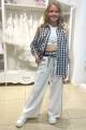 Купить Штаны спортивные палаццо "Fashion" молочного цвета для девочки WKS Wks24-10Мол на КидБутик Штаны спортивные палаццо "Fashion" молочного цвета для девочки WKS Wks24-10Мол - фото 3