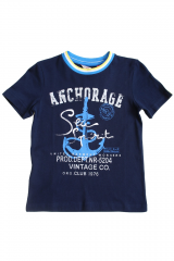 Купить Футболка темно-синяя "Anchorage" для мальчика Boboli Р-502029-2440 на КидБутик Футболка темно-синяя "Anchorage" для мальчика Boboli Р-502029-2440