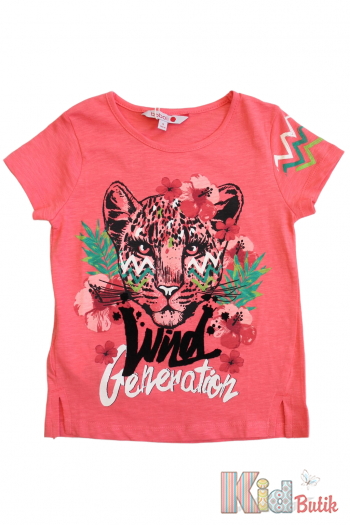 Купити Футболка з тигром "Wild Generation" для дівчинки Boboli Р-412142-5101 на КідБутік Футболка з тигром "Wild Generation" для дівчинки Boboli Р-412142-5101