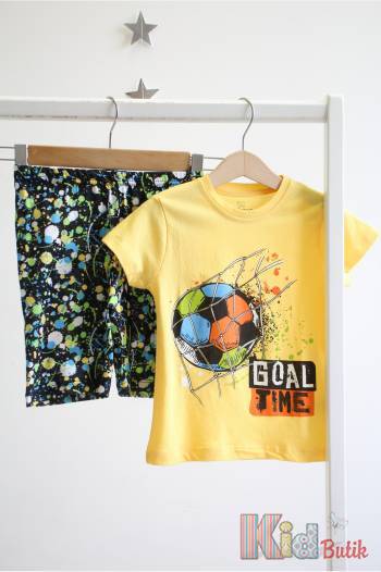 Купить Пижама желтая "Goal Time" для мальчика Vitmo Вт24-12187Жв на КидБутик Пижама желтая "Goal Time" для мальчика Vitmo Вт24-12187Жв