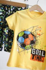 Купить Пижама желтая с футбольным мячом "Goal Time" для мальчика Vitmo Вт24-12231Жвт на КидБутик Пижама желтая с футбольным мячом "Goal Time" для мальчика Vitmo Вт24-12231Жвт