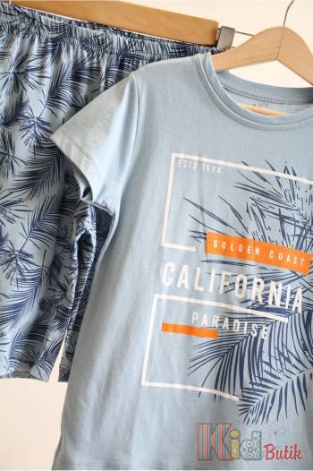 Купить Пижама голубая "California" для старшего мальчика Vitmo Вт24-27037Гл на КидБутик Пижама голубая "California" для старшего мальчика Vitmo Вт24-27037Гл