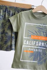 Купить Пижама зеленая "California" для мальчика Vitmo Вт24-27136Зл на КидБутик Пижама зеленая "California" для мальчика Vitmo Вт24-27136Зл