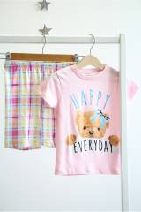 Купить Пижама розовая "Happy Teddy Everyday" для девочки Vitmo Вт24-22513Рз на КидБутик Пижама розовая "Happy Teddy Everyday" для девочки Vitmo Вт24-22513Рз