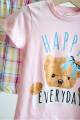 Купить Пижама розовая "Happy Teddy Everyday" для маленькой девочки Vitmo Вт24-22469Рз на КидБутик Пижама розовая "Happy Teddy Everyday" для маленькой девочки Vitmo Вт24-22469Рз - фото 2