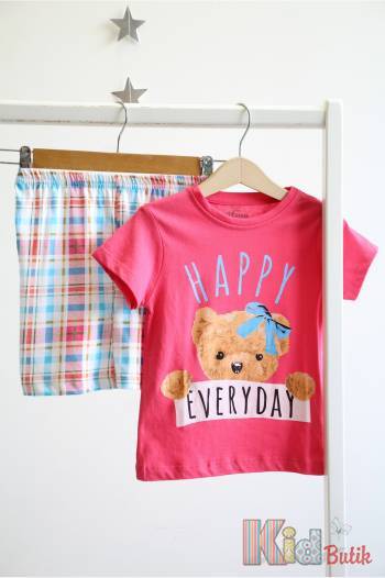 Купить Пижама коралловая "Happy Teddy Everyday" для маленькой девочки Vitmo Вт24-22612Крл на КидБутик Пижама коралловая "Happy Teddy Everyday" для маленькой девочки Vitmo Вт24-22612Крл