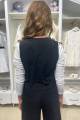 Купить Жилет черного цвета в полоску для девочки A-yugi Jeans Аю24-38 на КидБутик Жилет черного цвета в полоску для девочки A-yugi Jeans Аю24-38 - фото 2
