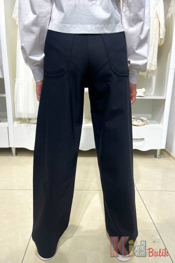 Купить Брюки палаццо черного цвета для девочки A-yugi Jeans Аю24-35 на КидБутик Брюки палаццо черного цвета для девочки A-yugi Jeans Аю24-35