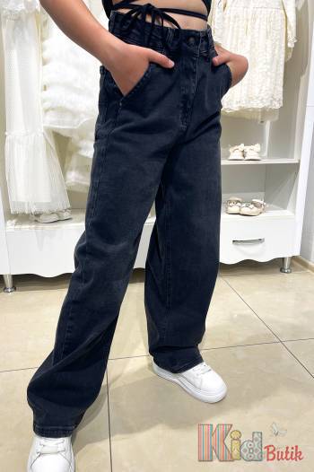 Купить Джинсы палаццо черные для девочки A-yugi Jeans Аю24-28 на КидБутик Джинсы палаццо черные для девочки A-yugi Jeans Аю24-28