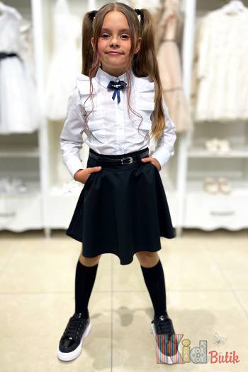 Купить Юбка клешная с пояском для девочки Sen Kids Т24-6(27-757) на КидБутик Юбка клешная с пояском для девочки Sen Kids Т24-6(27-757)