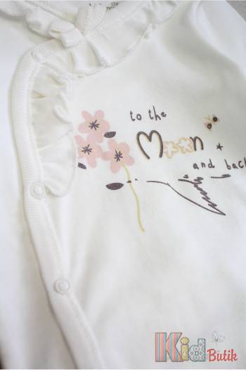 Костюм 3-ка молочний "To the Moon and back" для дівчинки Anna Babba 24-2551Мол