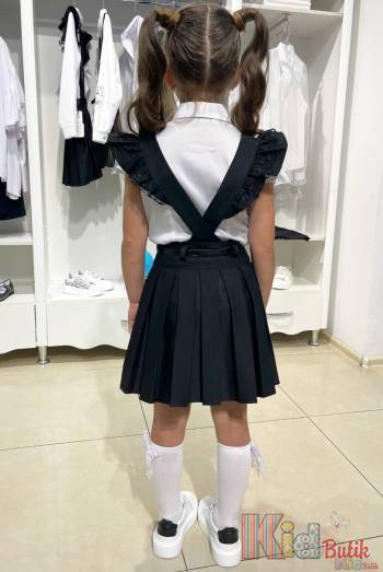Купить Сарафан черного цвета для девочки Sen Kids Т24-7 на КидБутик Сарафан черного цвета для девочки Sen Kids Т24-7