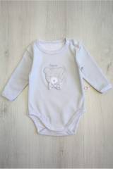 Купить Боди серый с длинным рукавом "Bear" для мальчика Bebelinna 24-127Ср на КидБутик Боди серый с длинным рукавом "Bear" для мальчика Bebelinna 24-127Ср