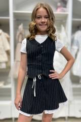Купить Жилет с узкими полосами для девочки Suzie Сю24-45 на КидБутик Жилет с узкими полосами для девочки Suzie Сю24-45