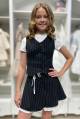 Купить Жилет с узкими полосами для девочки Matilda Сю24-45 на КидБутик Жилет с узкими полосами для девочки Matilda Сю24-45