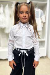 Блуза белого цвета для девочки Capris Ка24-4