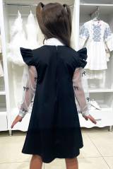 Купить Платье школьное с брошью-бантиком Capris Ка24-15 на КидБутик Платье школьное с брошью-бантиком Capris Ка24-15