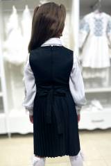 Купить Сарафан школьный плиссе с нагрудником для девочки Capris Ка24-13 на КидБутик Сарафан школьный плиссе с нагрудником для девочки Capris Ка24-13