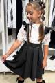 Купить Сарафан школьный на шлейках с рюшами для девочки Capris Ка24-17 на КидБутик Сарафан школьный на шлейках с рюшами для девочки Capris Ка24-17 - фото 6