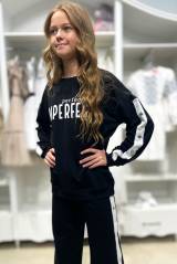 Купити Костюм 2-ка чорного кольору для дівчинки MiniModa Мі24-20 на КідБутік Костюм 2-ка чорного кольору для дівчинки MiniModa Мі24-20
