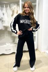 Купити Костюм 2-ка чорного кольору для дівчинки MiniModa Мі24-20 на КідБутік Костюм 2-ка чорного кольору для дівчинки MiniModa Мі24-20