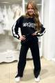 Купити Костюм 2-ка чорного кольору для дівчинки MiniModa Мі24-20 на КідБутік Костюм 2-ка чорного кольору для дівчинки MiniModa Мі24-20 - фото