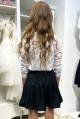 Купить Блуза школьная с кружевными рюшами по бокам для девочки MiniModa Мі24-31(417) на КидБутик Блуза школьная с кружевными рюшами по бокам для девочки MiniModa Мі24-31(417) - фото 2