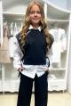 Купить Костюм жилетка+штаны черные "Fashion" для девочки MiniModa Мі24-5(34072) на КидБутик Костюм жилетка+штаны черные "Fashion" для девочки MiniModa Мі24-5(34072) - фото 5