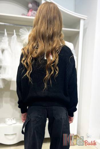 Купити Кардиган чорний з великими косичками для дівчинки MiniModa Мі24-7Чор(710) на КідБутік Кардиган чорний з великими косичками для дівчинки MiniModa Мі24-7Чор(710)
