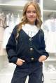 Купити Кардиган чорний з великими косичками для дівчинки MiniModa Мі24-7Чор(710) на КідБутік Кардиган чорний з великими косичками для дівчинки MiniModa Мі24-7Чор(710) - фото