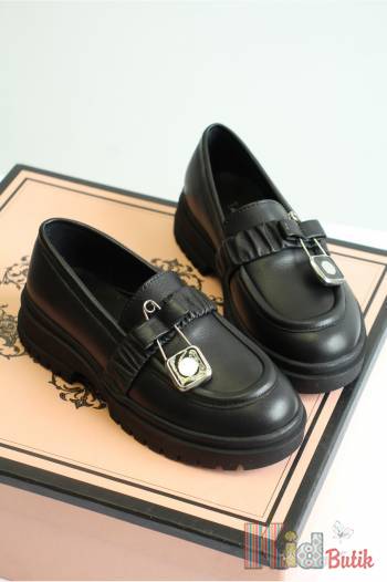 Купить Туфли черные для девочки Little Lady КР24-740 30530 на КидБутик Туфли черные для девочки Little Lady КР24-740 30530