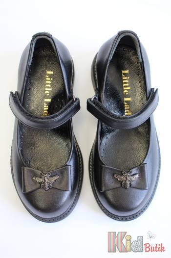 Купить Туфли черные для девочки Little Lady КР24-10 3100FLT на КидБутик Туфли черные для девочки Little Lady КР24-10 3100FLT