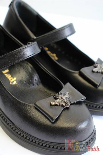 Купить Туфли черные для девочки Little Lady КР24-10 3100FLT на КидБутик Туфли черные для девочки Little Lady КР24-10 3100FLT