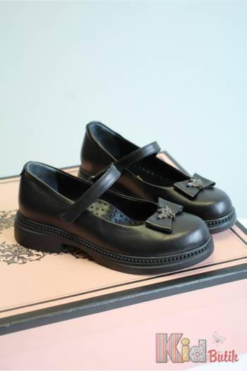 Купить Туфли черные для девочки Little Lady КР24-10 3100FLT на КидБутик Туфли черные для девочки Little Lady КР24-10 3100FLT