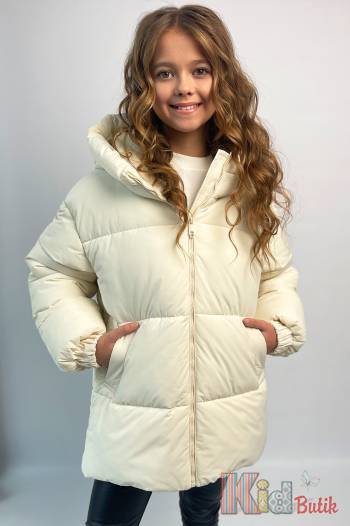 Купить Куртка зимняя молочного цвета "Rita" Nestta Не24-18Мол на КидБутик Куртка зимняя молочного цвета "Rita" Nestta Не24-18Мол