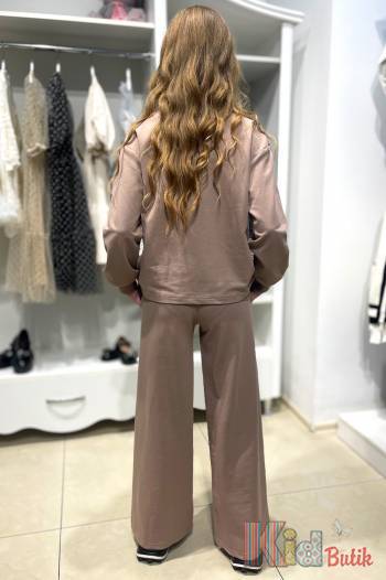 Купить Костюм спортивный бежевый со светлыми вставками для девочки MiniModa Мі24-33(34120) на КидБутик Костюм спортивный бежевый со светлыми вставками для девочки MiniModa Мі24-33(34120)