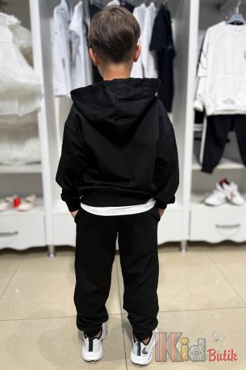 Купить Спортивный костюм чорного цвета для мальчика Black One Kids ВК24-2Чор на КидБутик Спортивный костюм чорного цвета для мальчика Black One Kids ВК24-2Чор