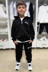 Купить Спортивный костюм чорного цвета для мальчика Black One Kids ВК24-2Чор на КидБутик Спортивный костюм чорного цвета для мальчика Black One Kids ВК24-2Чор