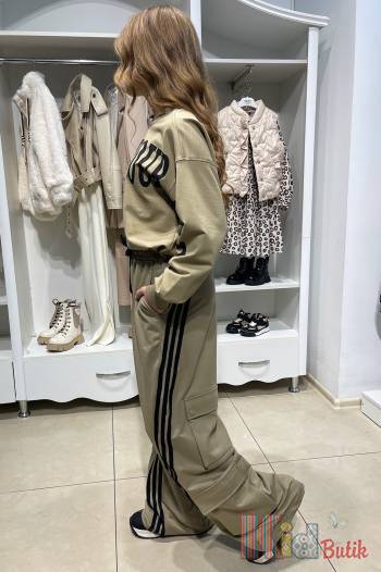 Купить Штаны палаццо спортивные хаки для девочки LOCOLOCO ЛЛ24-69Хакі на КидБутик Штаны палаццо спортивные хаки для девочки LOCOLOCO ЛЛ24-69Хакі